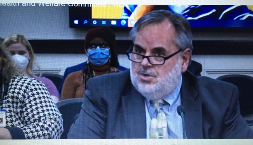 Steve Shannon-Kentucky Association of Regional Program-Mental Health Outreach Centers testifies before the Senate Health and Welfare Committee Feb. 2, 2022