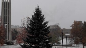Bloomington saw its first snow of the season Sunday afternoon and Monday morning.