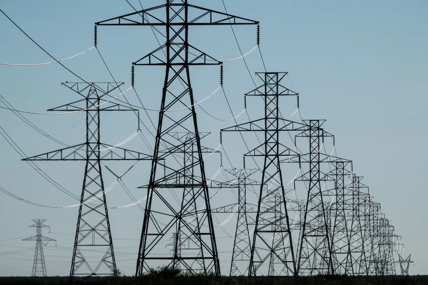 Power lines criss-cross the landscape of the Permian Basin south of Gardendale on Sept. 12, 2018.