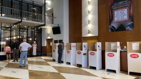  Voters cast their ballots at St. Luke's Methodist Church in Oklahoma City.