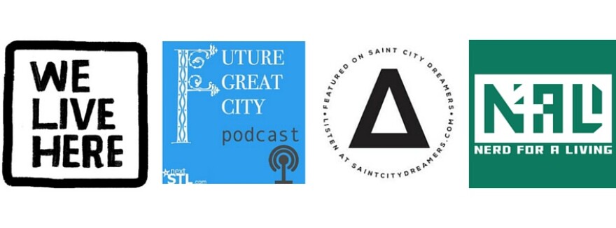 We Live Here, Future Great City, Saint City Dreamers and Nerd for a Living were featured on the Saint Louis on the Air panel.