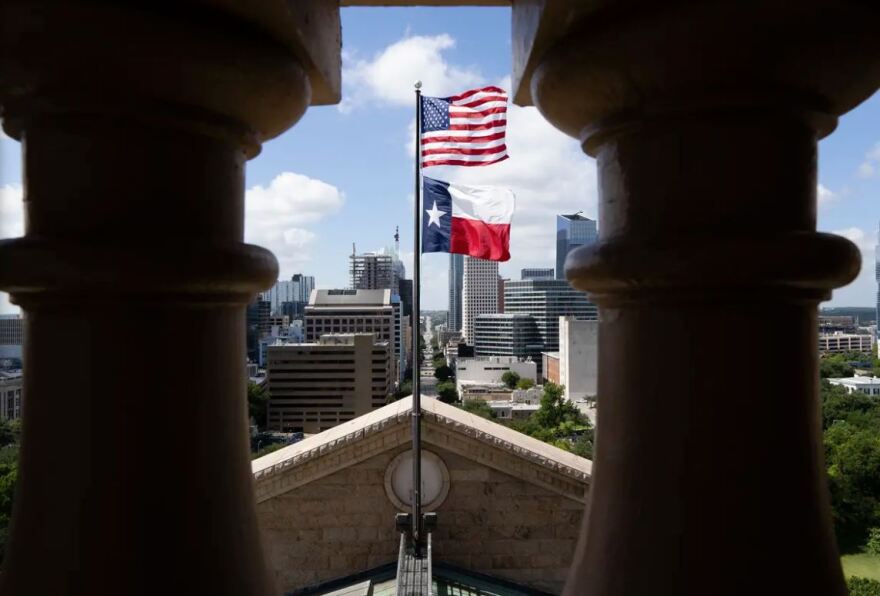 The Texas Capitol.