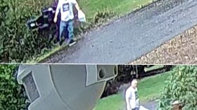 In these images taken over the last month, a man steals a package from a row of mailboxes in the Florence, OR area.