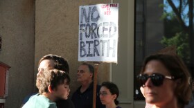 Scene of a Planned Parenthood abortion rights rally in Manchester, N.H., on June 24, 2022.