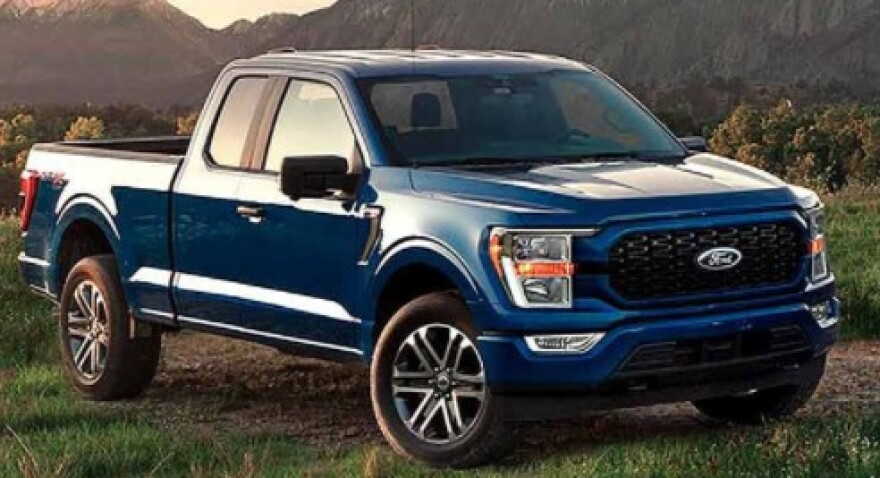 2021 model year F150 pickup