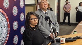 Bexar County Elections Administrator Michele Carew and Bexar County Judge Peter Sakai held a news conference in late September to reassure the public all voter registration would be completed in time for the Nov. 4 election