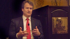 Bank of America CEO Brian Moynihan spoke at a Charlotte World Affairs Council lunch Wednesday at the Hilton.