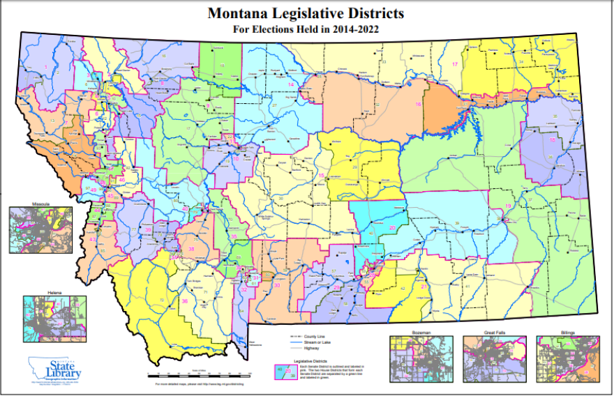 Montana Redistricting Committee Asks Public For Nominations Montana Public Radio 2022 Montana Map