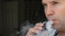 Man vaping