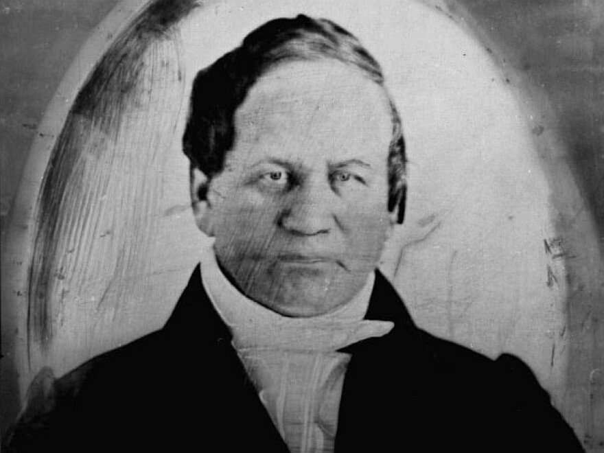 This is a circa 1840 photo of Alexander Twilight. Twilight was the first African-American to earn a college degree in the United