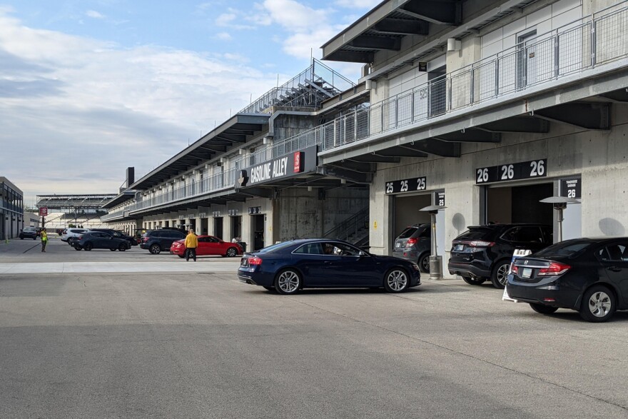 Hoosiers with appointments at the Indianapolis Motor Speedway received Moderna vaccines on Tuesday, after the state paused use of the Johnson & Johnson vaccine.