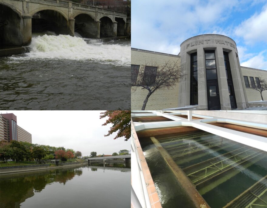 A collage of the Flint River