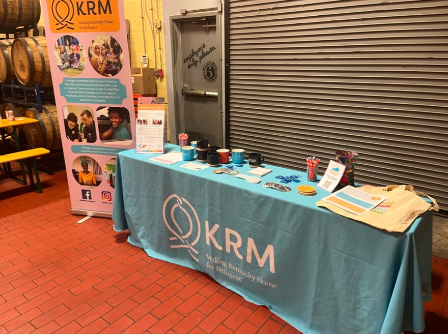 KRM organized an event at West Sixth Brewery in Lexington Thursday evening. Impacted refugees spoke about how that freeze impacted them and their families.