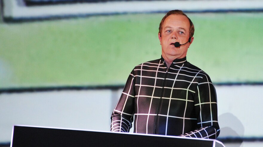 Ralf Hutter onstage Tuesday.