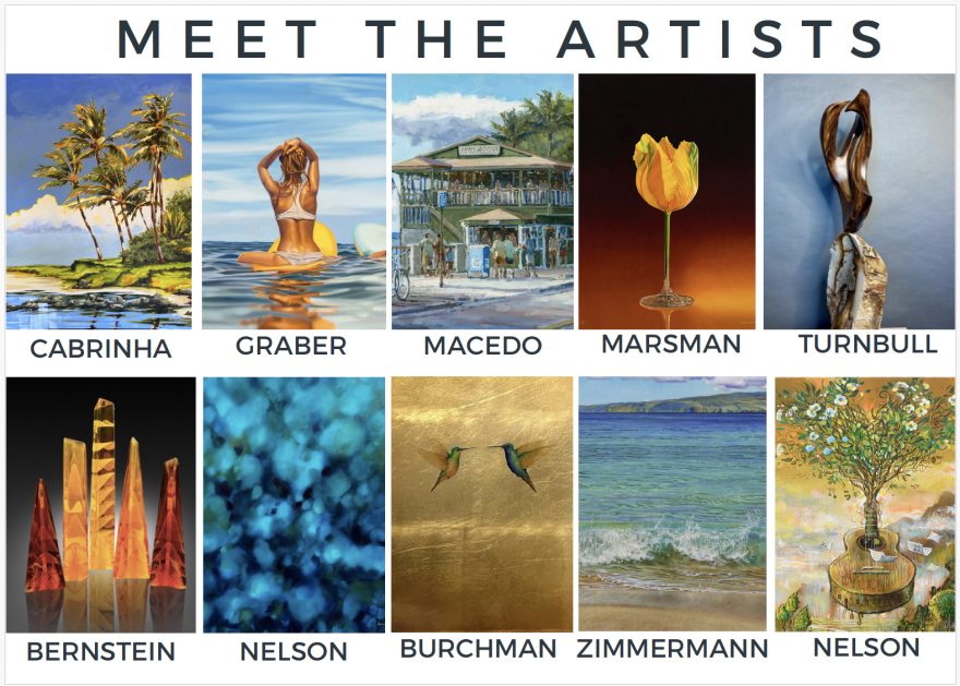 Artists participating Lahaina Galleries' "Art of Aloha"