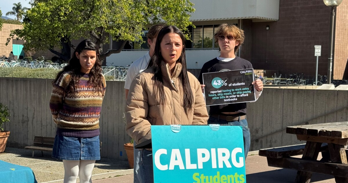 Students facing high cost of college draw attention to the cost of textbooks and course materials