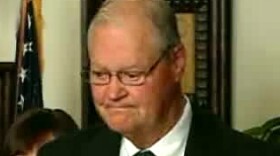 Missouri Democratic Congressman Ike Skelton concedes defeat on election night. (Click to enlarge.)