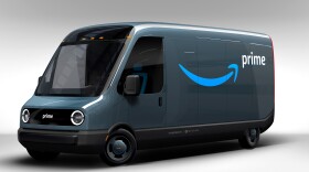 Rivian Amazon van