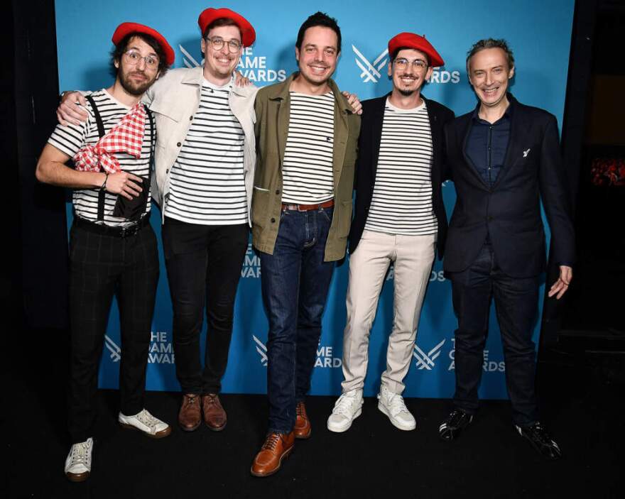 Expedition 33 Team and Nicholas Doucet attend The Game Awards 2025 at the Peacock Theater on December 11, 2025 in Los Angeles, California. (Scott Kirkland/Frank Micelotta/The Game Awards via PictureGroup and Getty Images)