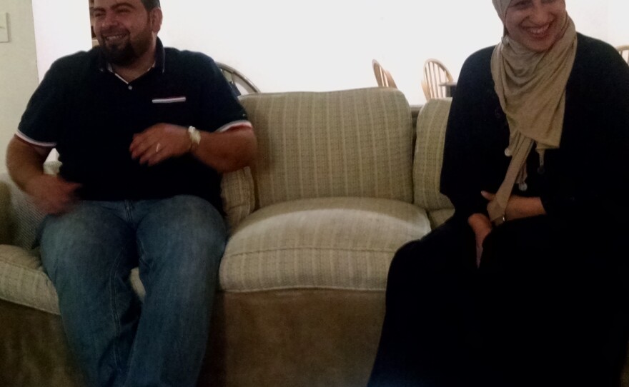 Syrian refugees Fahed and Khuloud Nakshou recently arrived in Nashville from a refugee camp in Jordan.