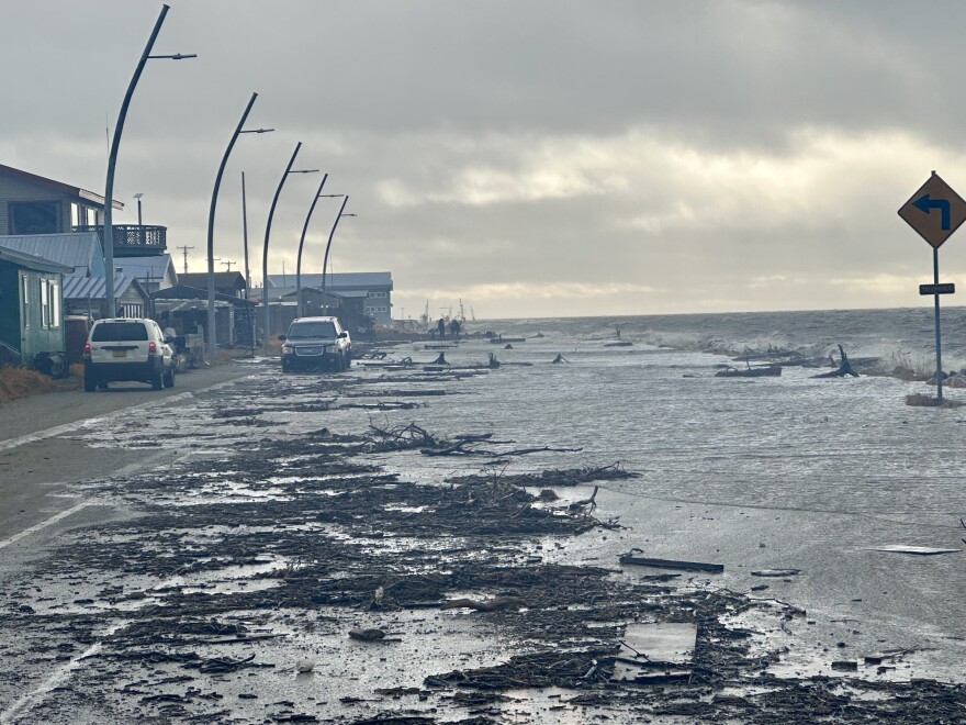 Kotzebue's Front Street around 4 p.m. on Wednesday, October 8.