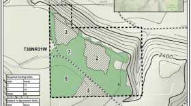 SkiDale Timber Sale harvest area map, July 22, 2020.