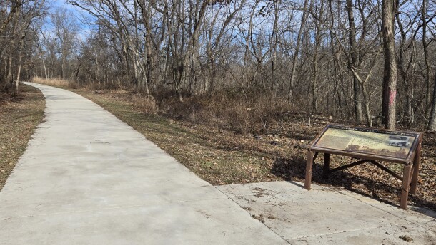 A section of the Chadwick Flyer Trail near Jackson St. in Ozark.