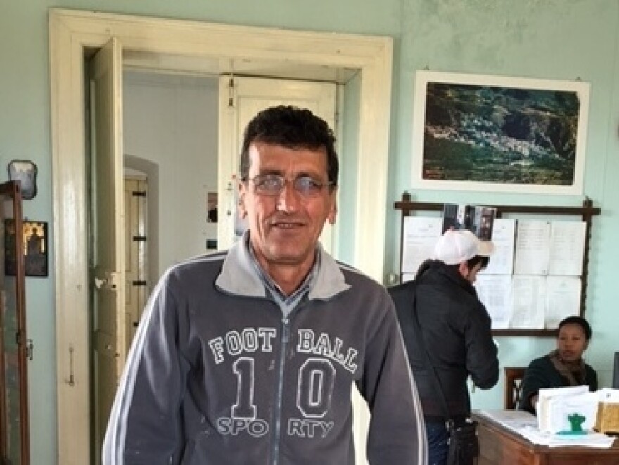 Kurdish refugee Bahram Akar, 50, has lived in Riace for 18 years.
