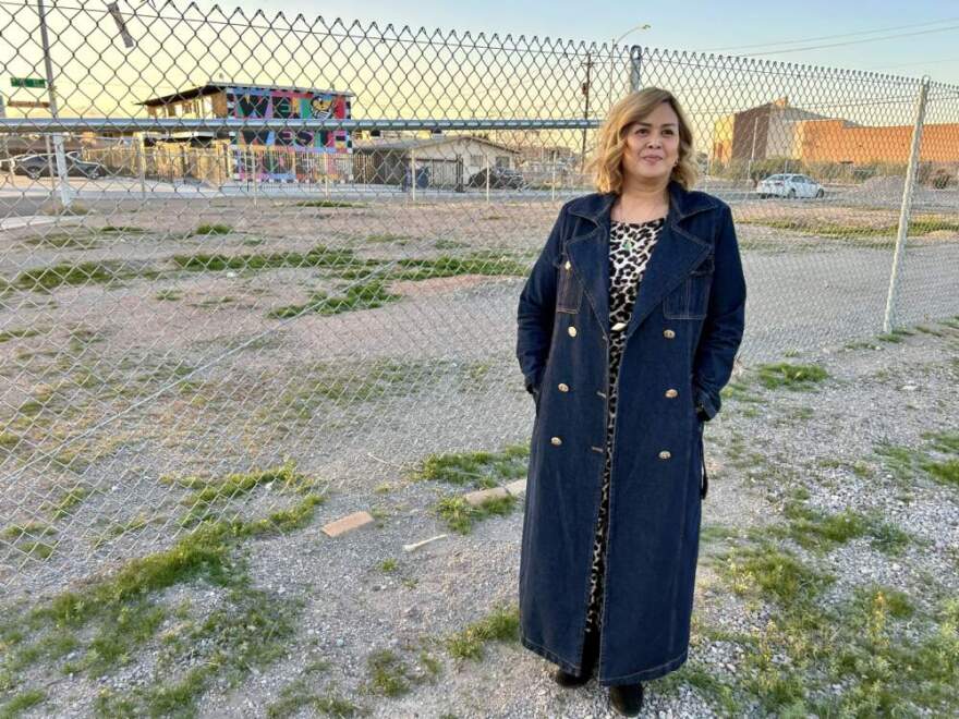 In the historic Westside neighborhood of Las Vegas, Michelle Merced plans to build new homes for working families to buy. (Peter O’Dowd/Here & Now)