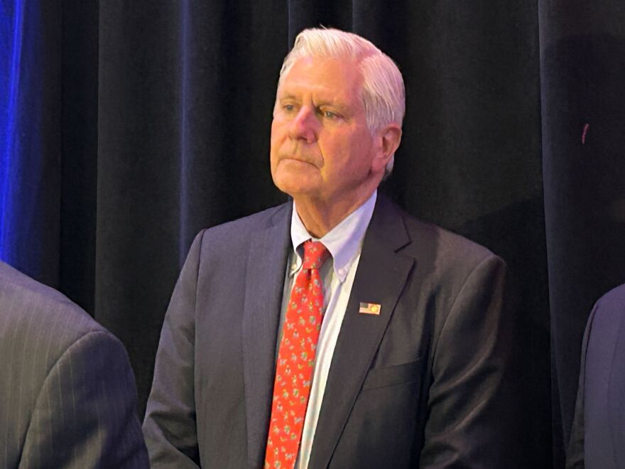 Nassau County Executive Bruce Blakeman, the Republican candidate for New York governor, is seen in this file photo from the Conservative Party convention.