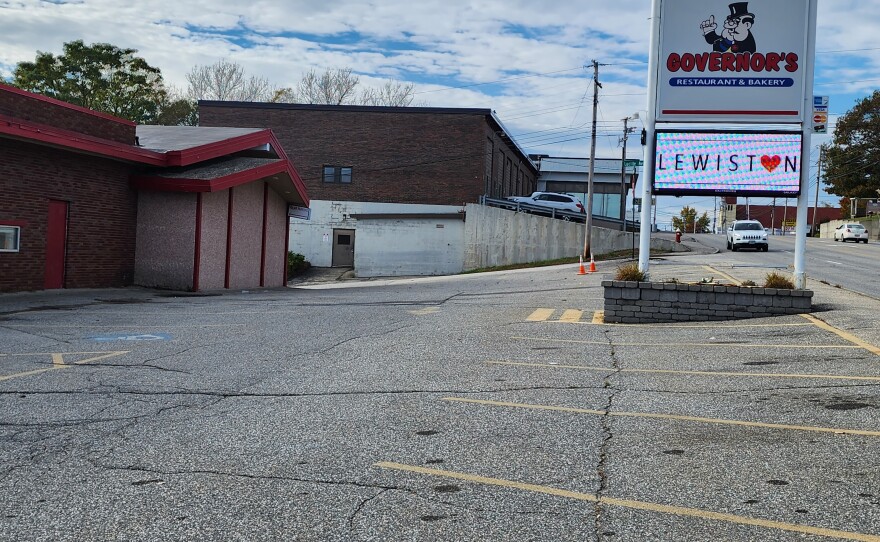 Governor's Restaurant on Lisbon Street, one of Lewiston's busiest thoroughfares.