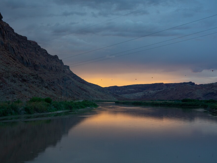 The Colorado River runs just west of Moab along federal Bureau of Land Management land, which has seen a surge of visitors happy to be out of their homes.
