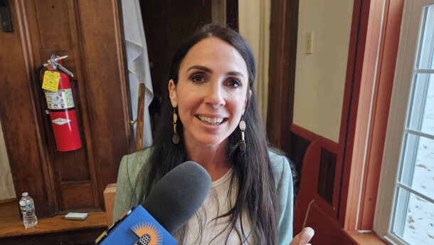 Massachusetts State Auditor Diana DiZoglio in Windsor on April 7th, 2025.