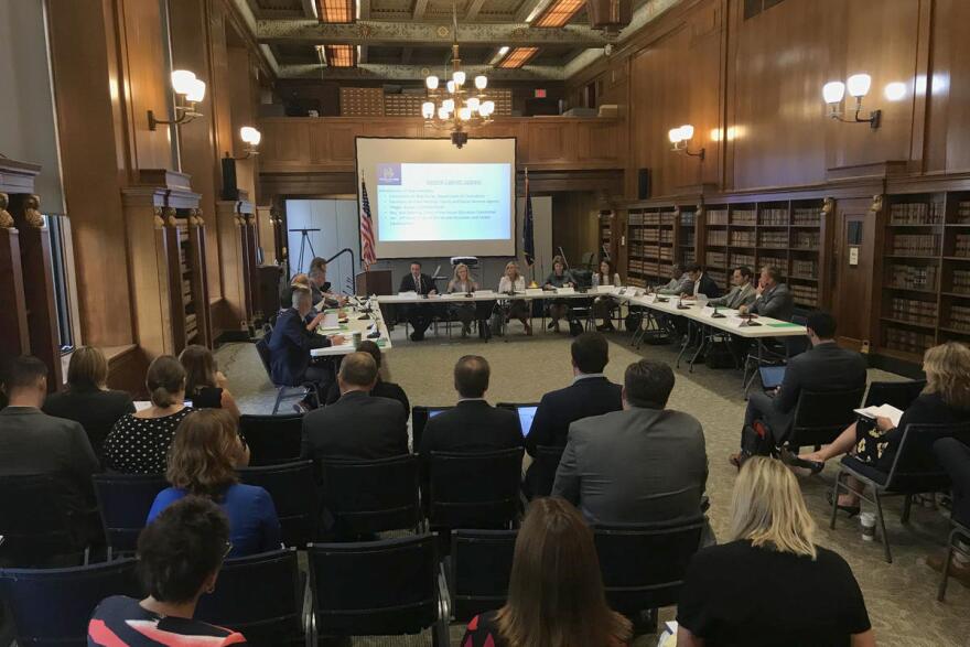 The Governor's Workforce Cabinet meeting on Aug. 15, 2019.