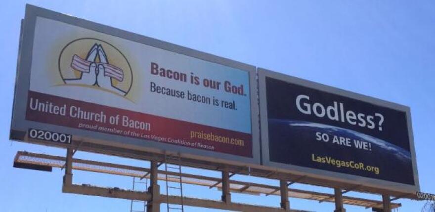 United Church of Bacon billboard