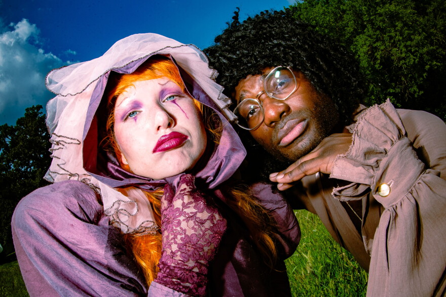 two people posing for a photograph