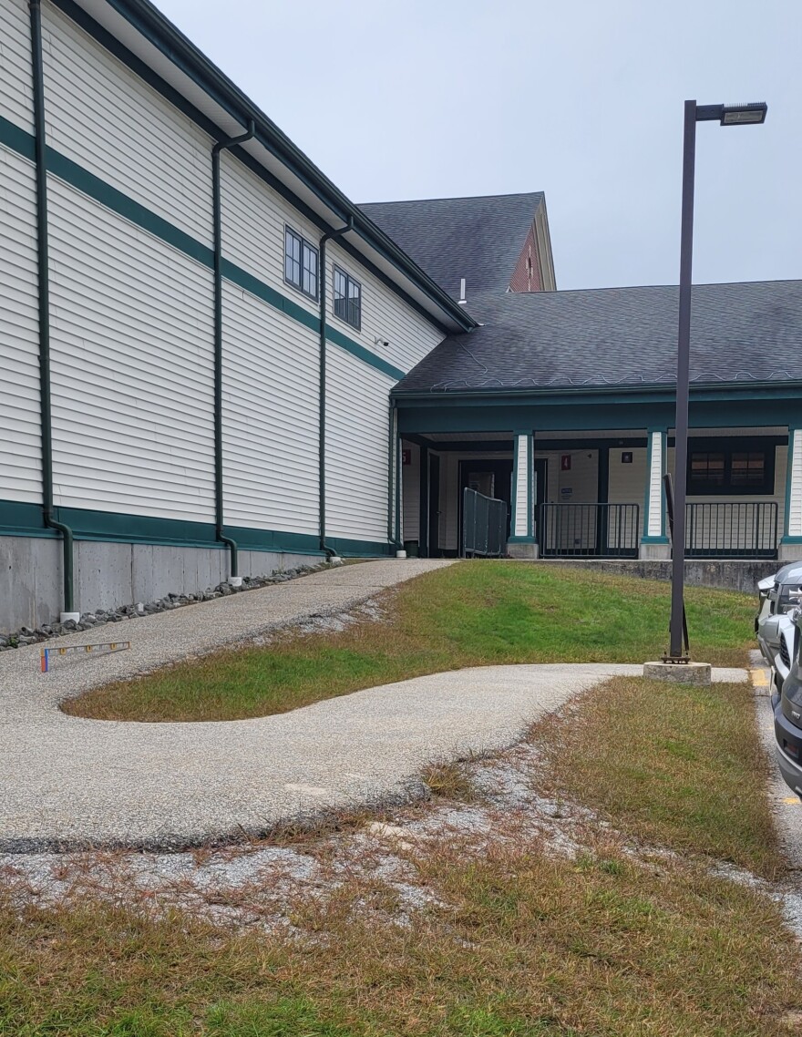 The Conval School District is replacing the wheelchair ramp at Pierce Elementary School in Bennington after the U.S. Department of Education's civil rights office said it was too steep and was eroding.