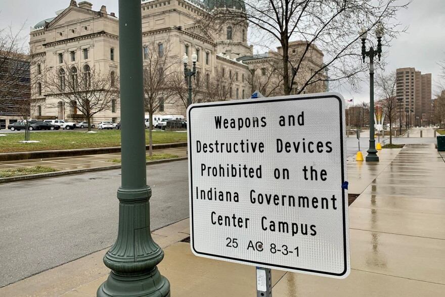 The Statehouse was quiet Sunday despite FBI warnings about armed protests at all 50 state capitols.