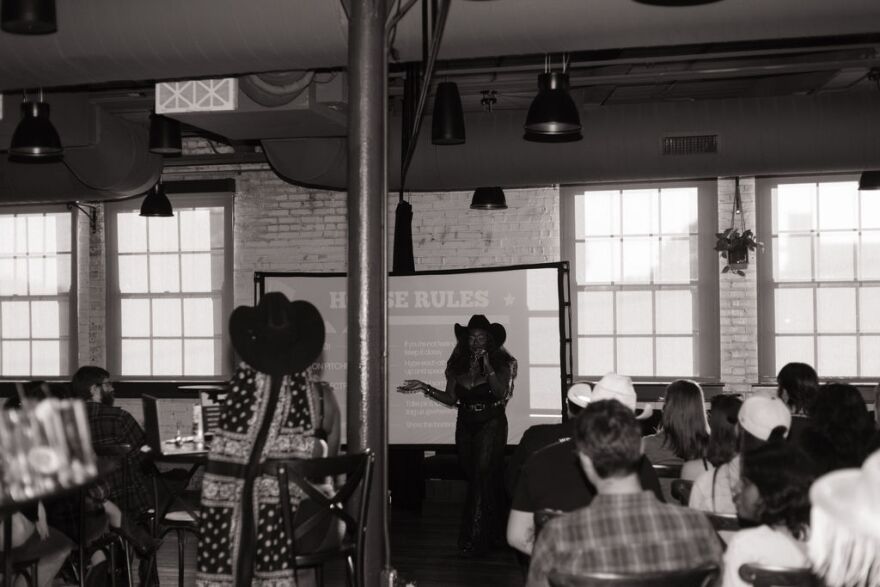 Taken from the "Cowboy Carter" themed event, house rules are gone over before pitches start. The next event for Season 2 of "Where To Find Us" event series will be in March.