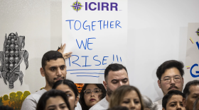 Activists gathered for an Illinois Coalition for Immigrant and Refugee Rights news conference Wednesday at Casa Michoacán in Little Village, where politicians reacted to the reelection of President Donald Trump.