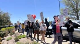 Employees at Flagstaff’s Bookmans Entertainment Exchange joined staff at two Tucson stores in a one-day strike on Saturday.