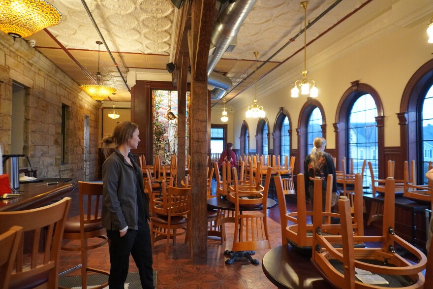 The Warden restaurant is in a newly added section of The Rock on the River and has a more modern design. The owners say the restaurant will offer a fine-dining experience. 