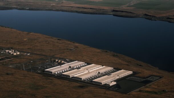 An explosion of data center facilities, including the one pictured here in Umatilla County on May 18, 2026, have been built in Oregon along the Columbia River Gorge during the last few years.