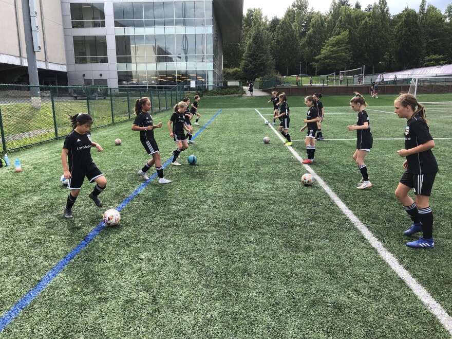 This is the first year these girls will be allowed to head the ball in competition. A 2015 order by the U.S. Soccer Federation banned heading for kids 10 and younger.