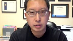 Monroe County Commissioner of Public Health, Dr. Michael Mendoza at Friday's news conference.