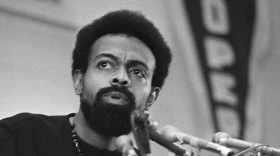 Amiri Baraka, shown here in 1972, was a renowned poet whose politics strongly shaped his work.