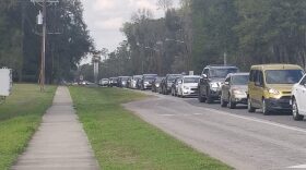 Wedemeyer said that there are parts of Tower Road, especially near schools, that could benefit from more lanes. He said it’s not rare to find backed up traffic on Tower Road, like in the picture above. (Matthew Arrojas/WUFT News)