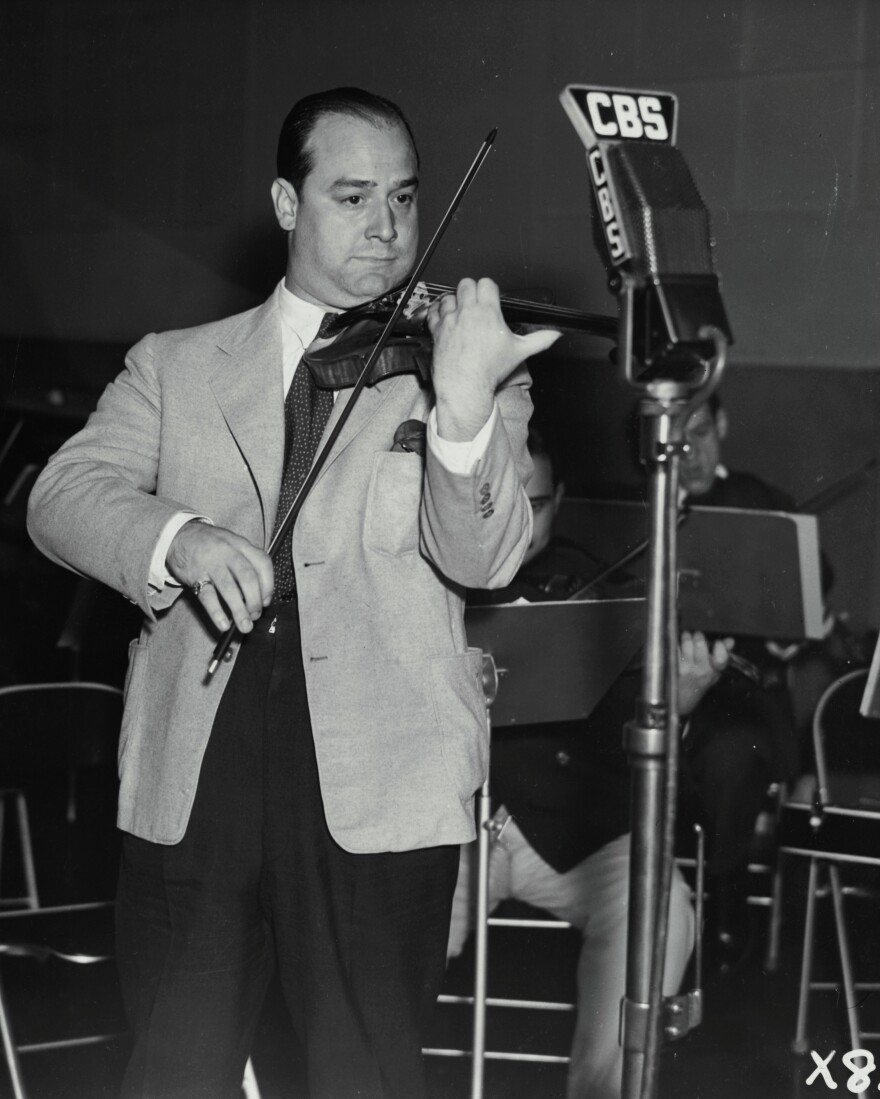 Joe Venuti (1903-1978), was a famous jazz violinist who recorded and toured with Eddie Lang, among others.
