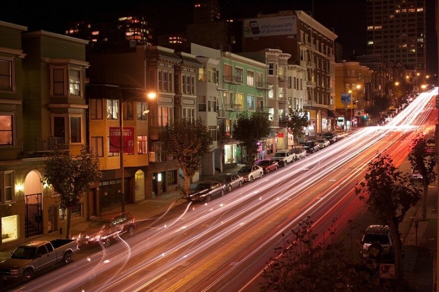 California Street Light Trails