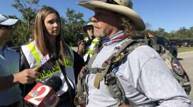 Tom "Bull" Hill is walking from Key West to Tallahassee to raise awareness for cancer. 